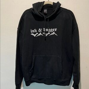 INK & DAGGER "BATS" HOODIE Size XL